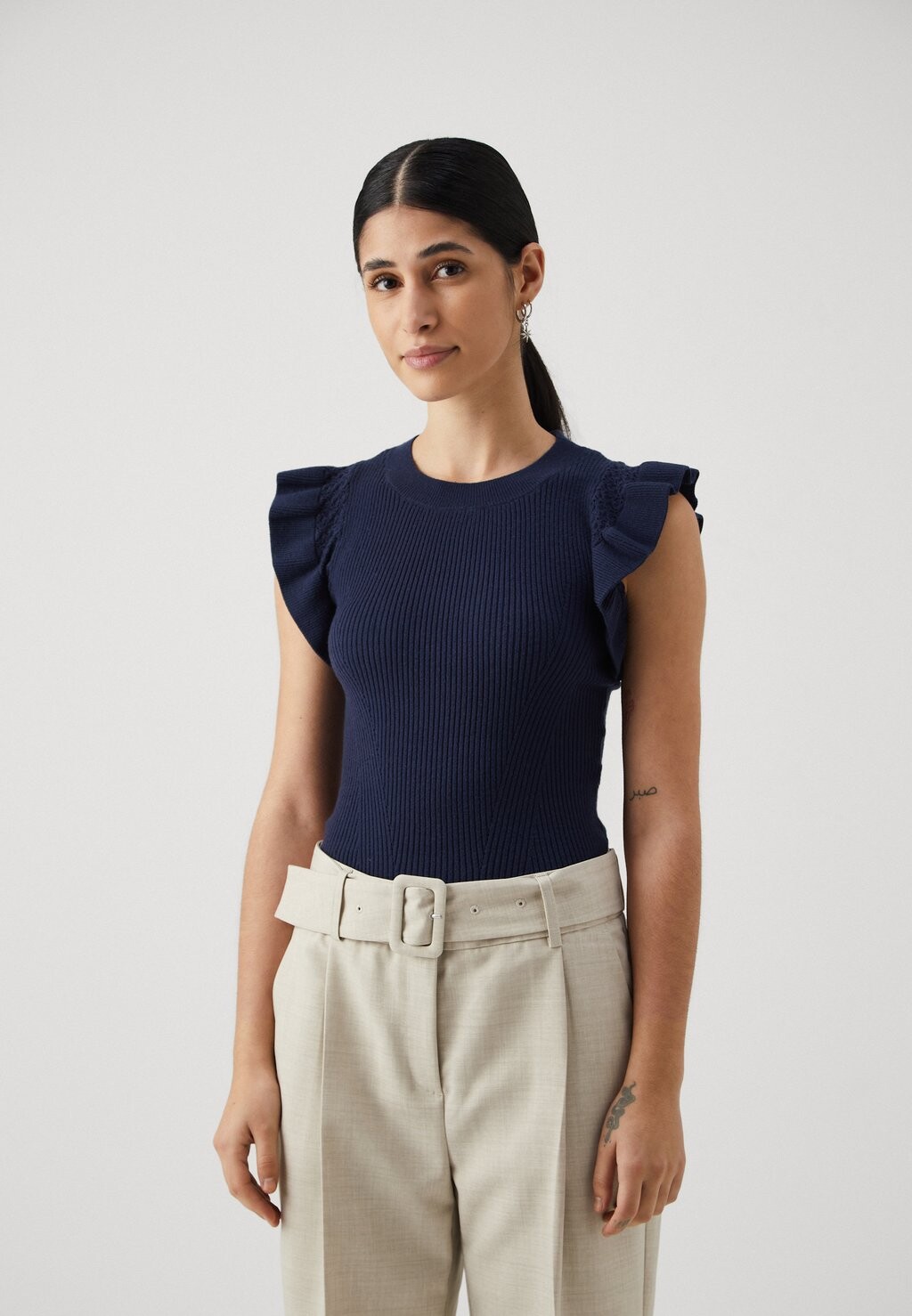 

Футболка с принтом VMMALOU O NECK Vero Moda Petite, цвет navy