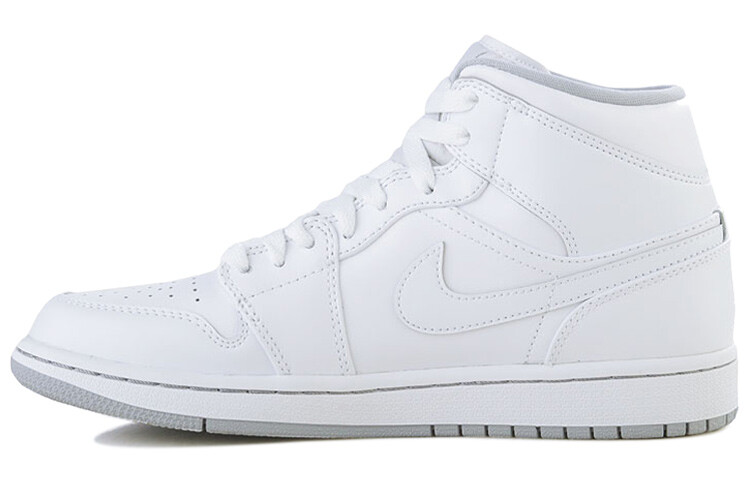 

Баскетбольные кроссовки Jordan Vintage Мужские Air Jordan 1 Mid White Wolf Grey (2016)