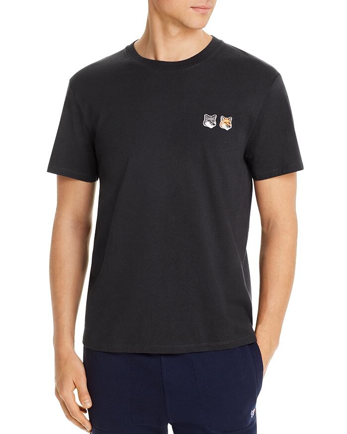 

Футболка с логотипом Double Fox Maison Kitsune, Серый