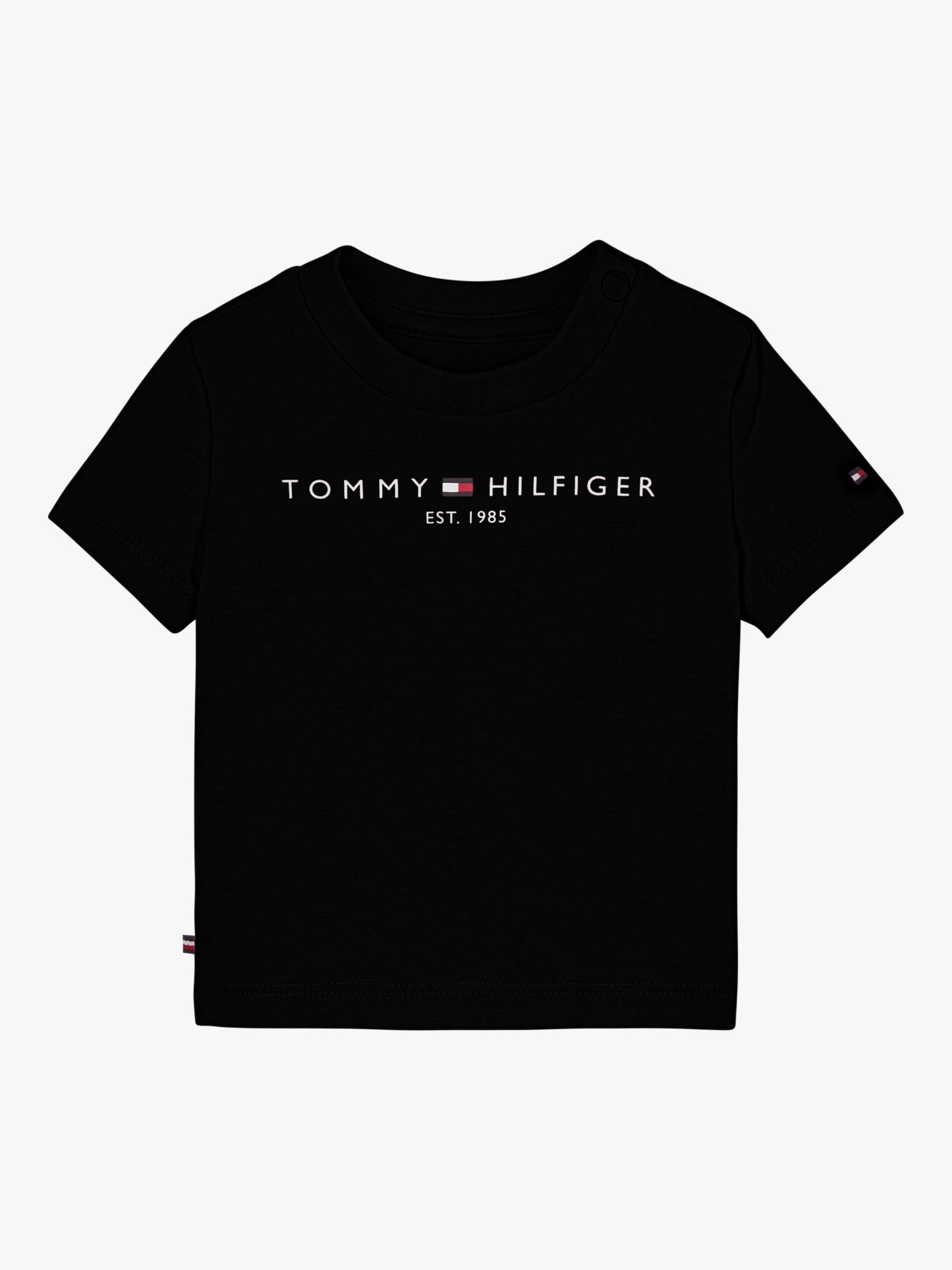 

Футболка из органического хлопка с логотипом Tommy Hilfiger Baby, черная