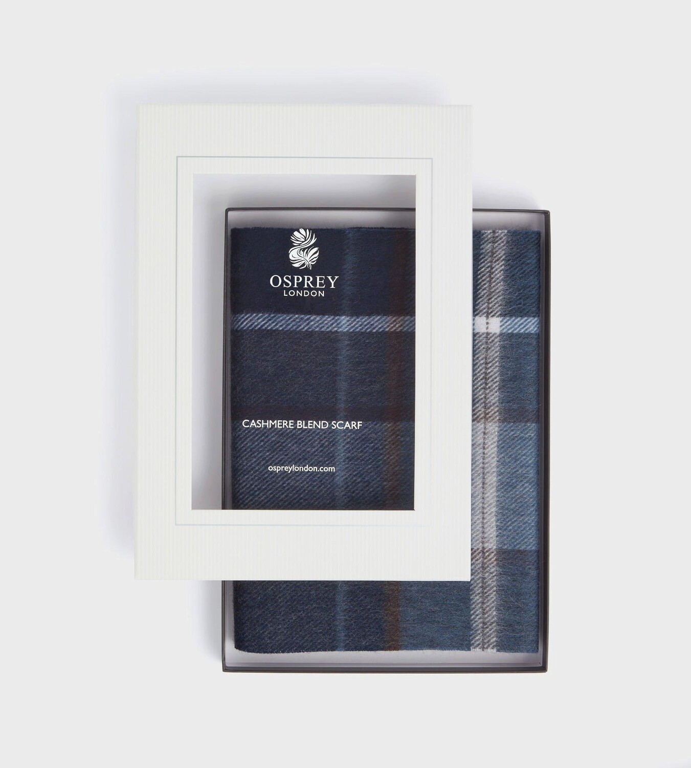 

Кашемировый шарф Skye OSPREY LONDON, синий
