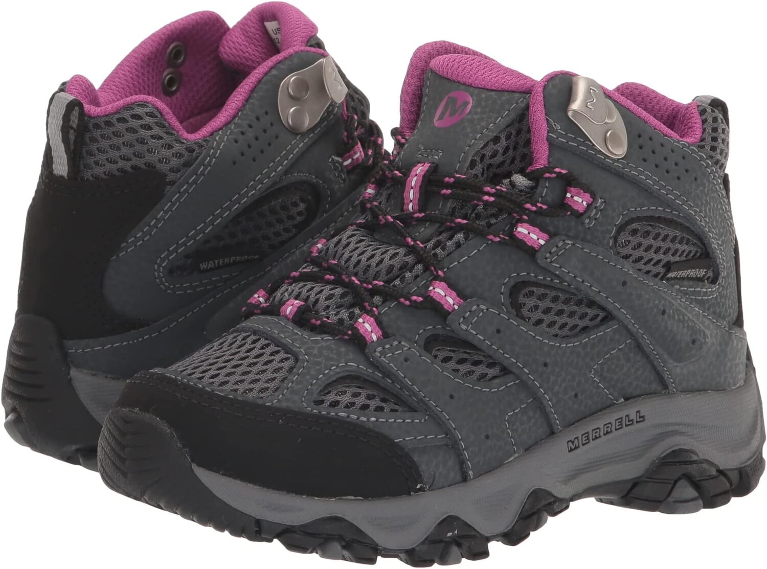 

Походная обувь водонепроницаемая Moab 3 Mid Waterproof Merrell, цвет Granite/Berry