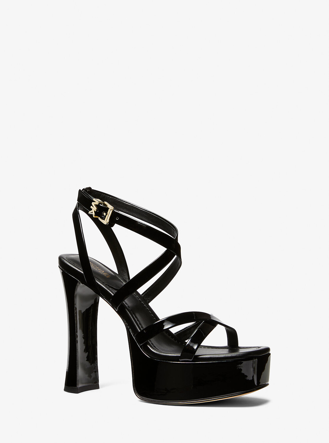 

Сандалии Paola из искусственной лакированной кожи Michael Kors, черный