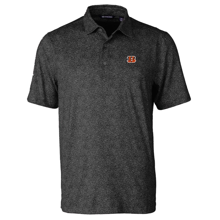 

Поло с коротким рукавом Cutter & Buck Cincinnati Bengals, черный