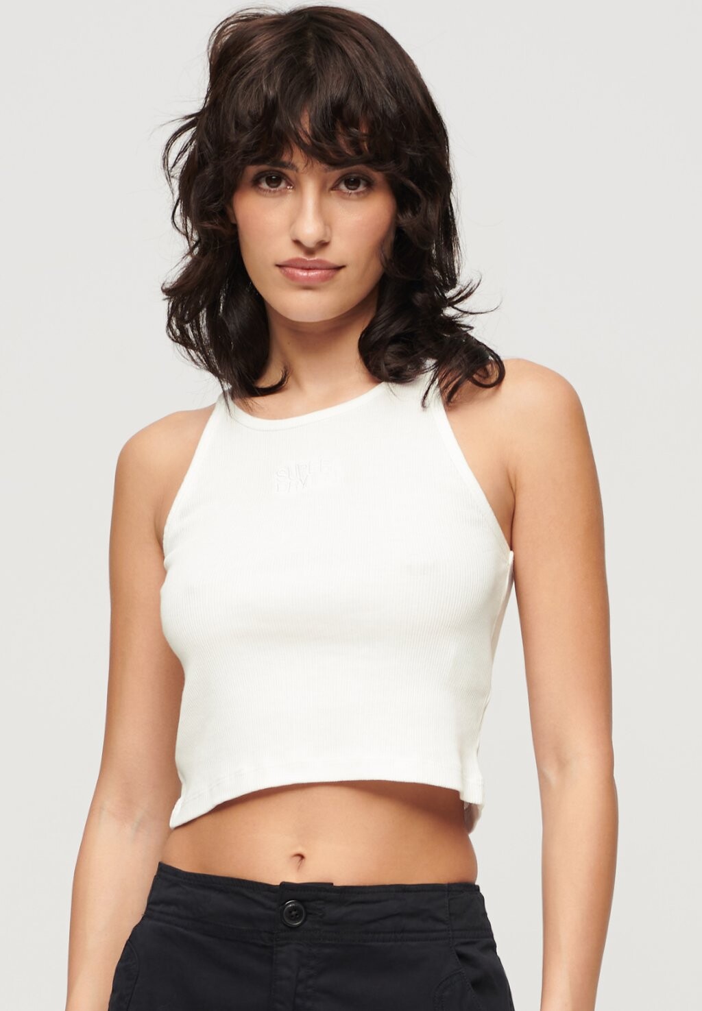 

Топ EMBROIDERED RACER Superdry, белый