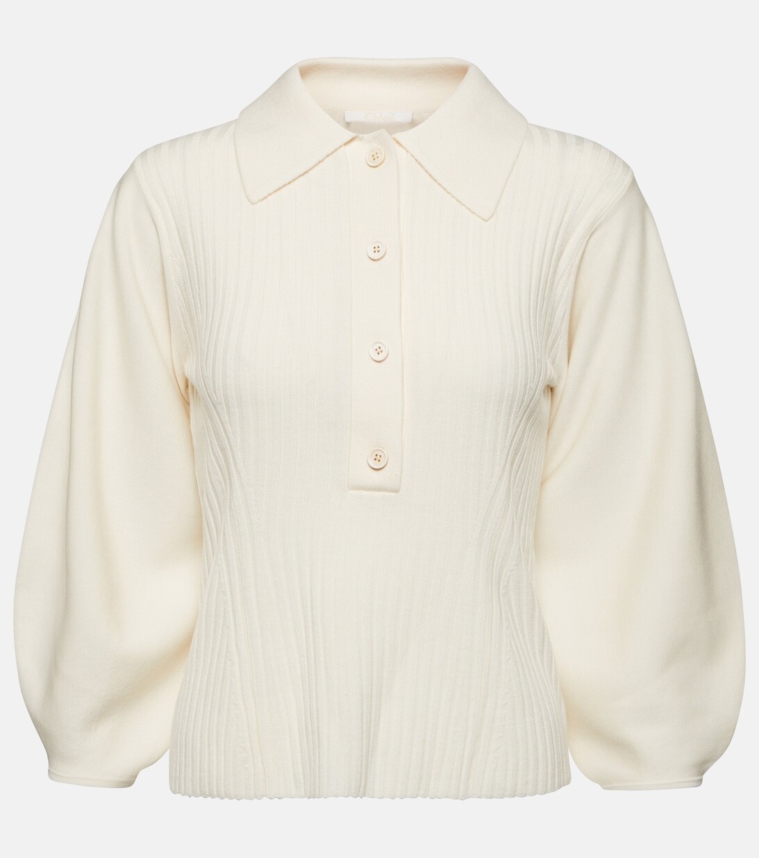 

Шерстяной свитер в рубчик CHLOÉ, белый