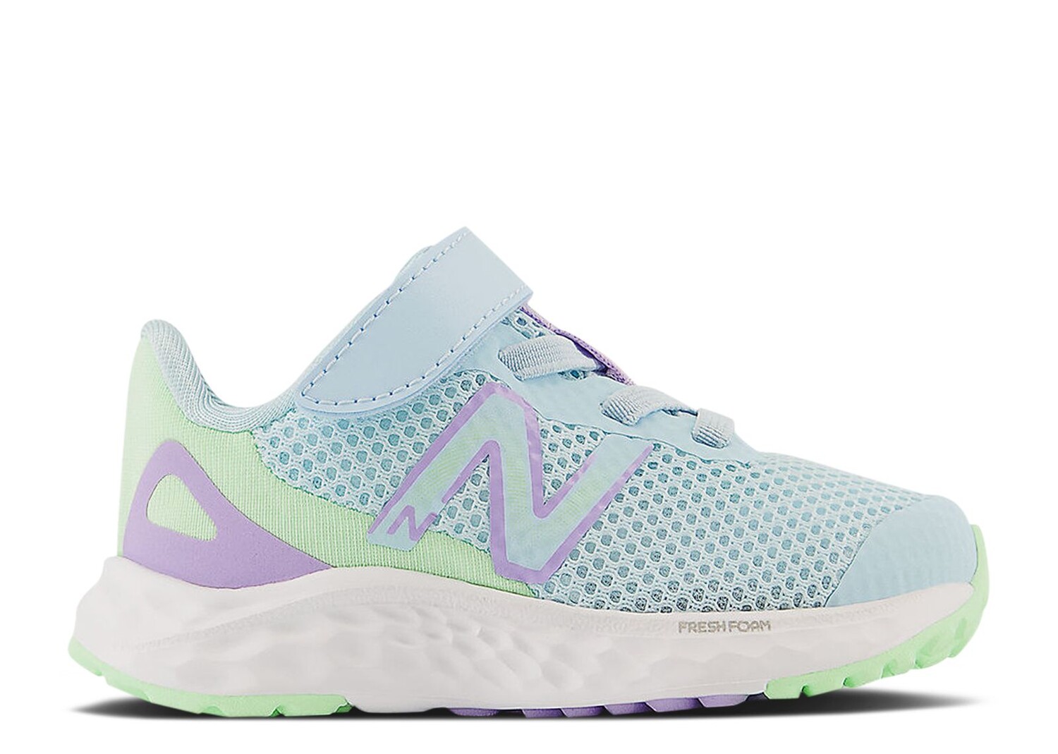 

Кроссовки New Balance Fresh Foam Arishi V4 Bungee Lace Toddler Wide 'Blue Lilac Glow', синий