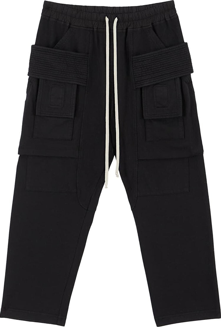

Брюки Rick Owens DRKSHDW Creatch Cargo Drawstring 'Black', черный