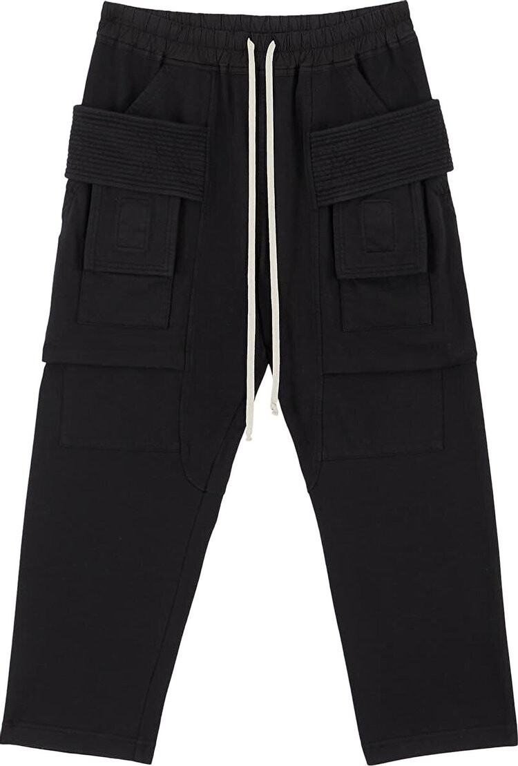 Брюки Rick Owens DRKSHDW Creatch Cargo Drawstring 'Black', черный джинсовые шорты off white creatch cargo pods rick owens drkshdw