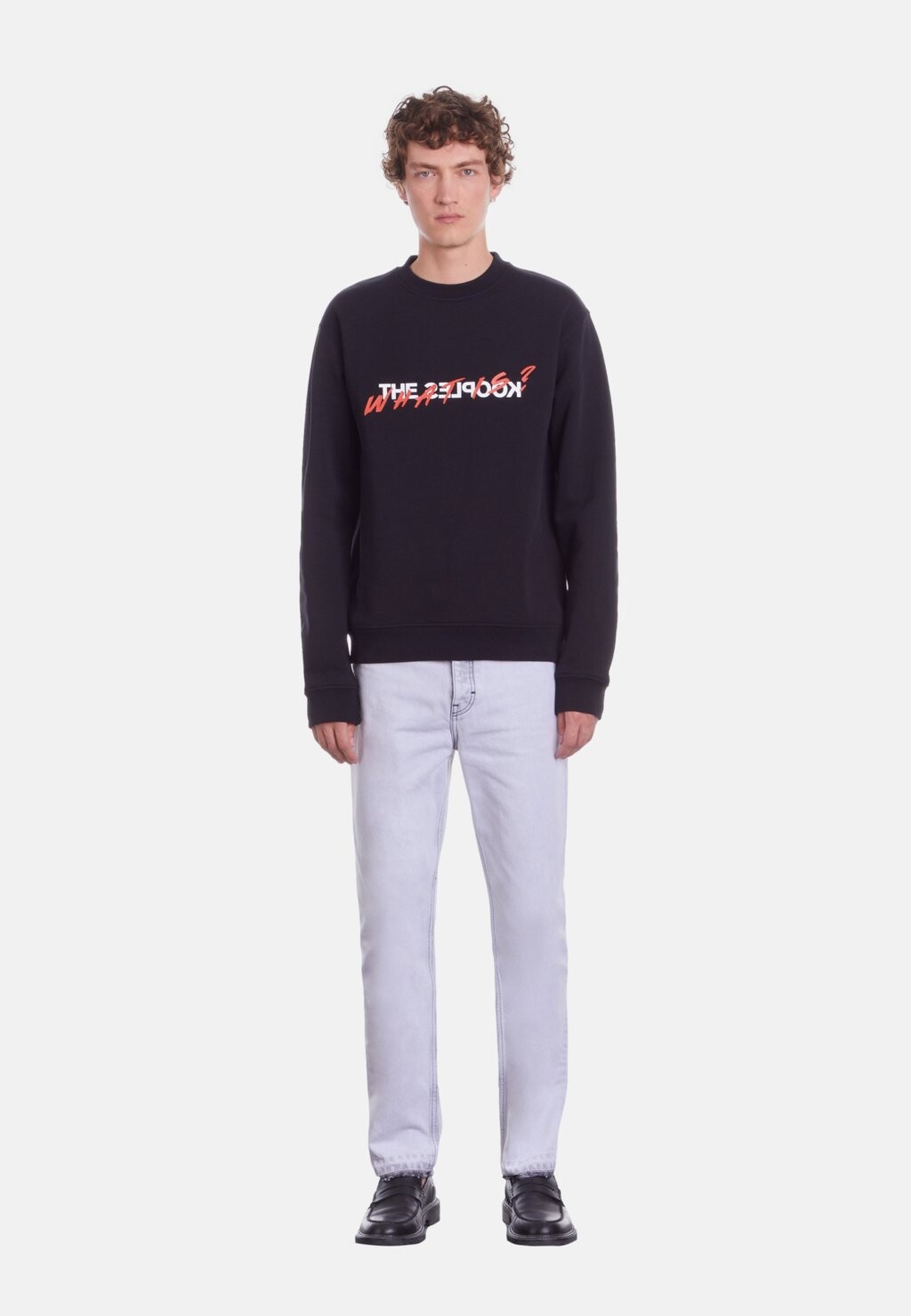 

Толстовка The Kooples COL ROND WHAT IS, черный