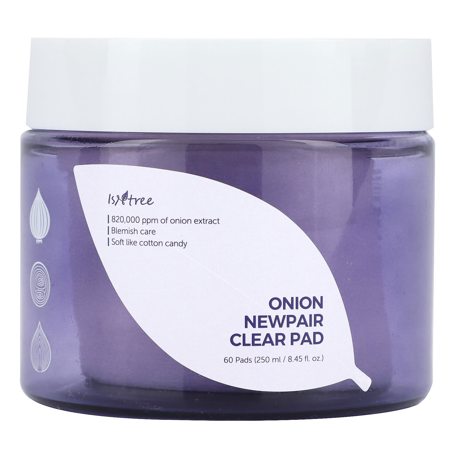 

Onion Newpair, прозрачные салфетки, 60 салфеток, 250 мл (8,45 жидк. Унции), Isntree