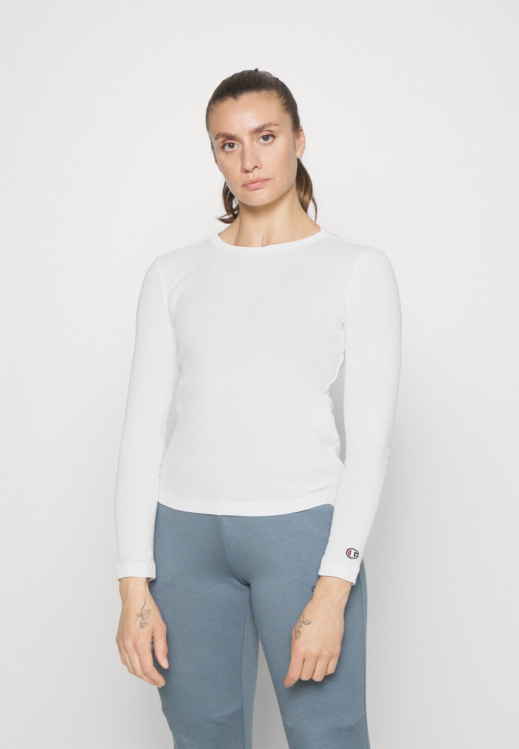 

Футболка с длинным рукавом LONG SLEEVE SLIM FIT Champion, белая, Белый