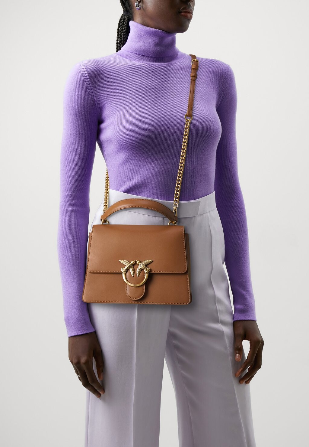 

Сумка через плечо Love One Top Handle Classic Light Pinko, коричневый