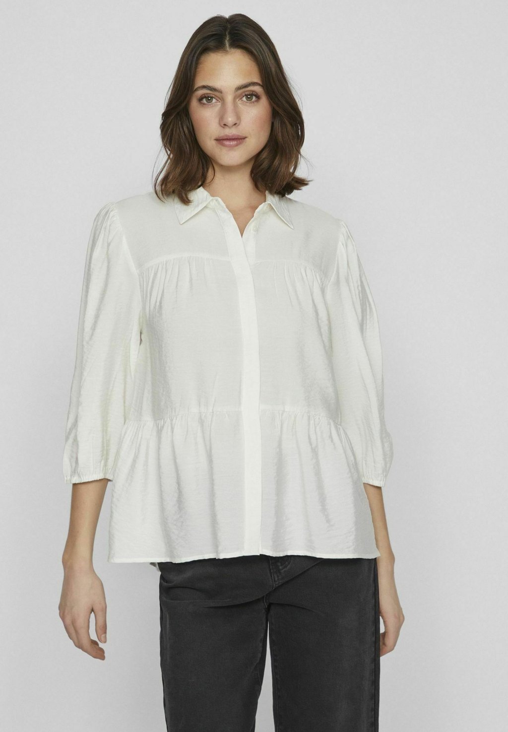 Блузка-рубашка 3/4-ARM VILA, цвет egret