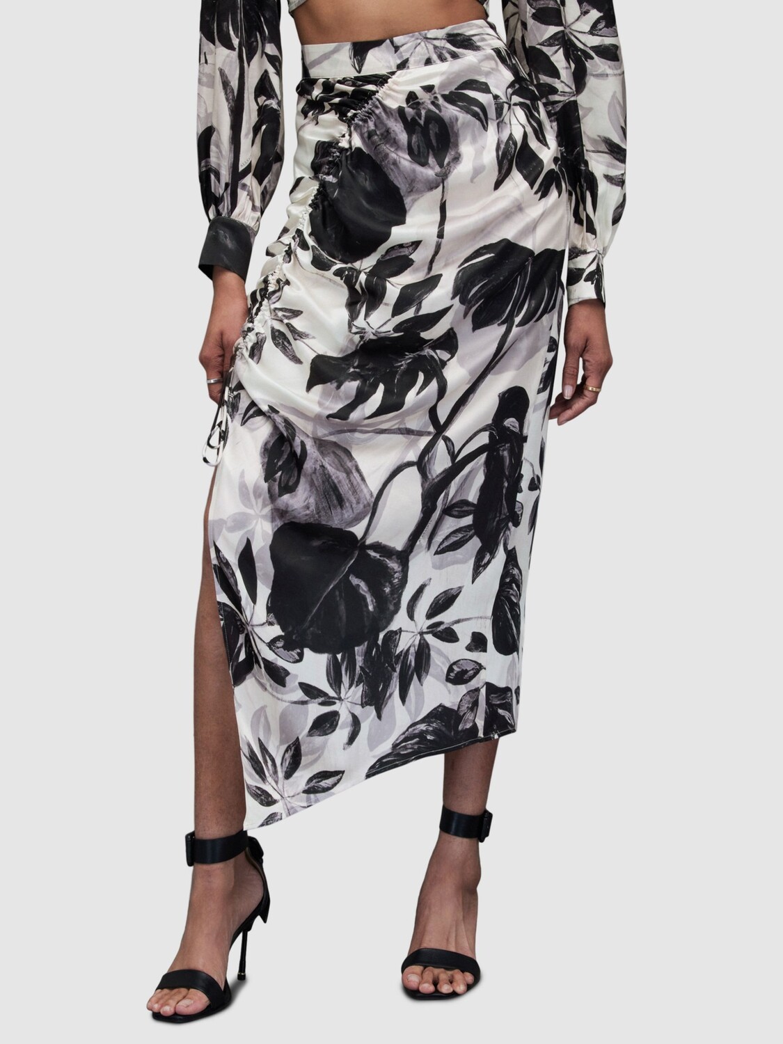 

Юбка AllSaints Carla Jackie, белый/черный