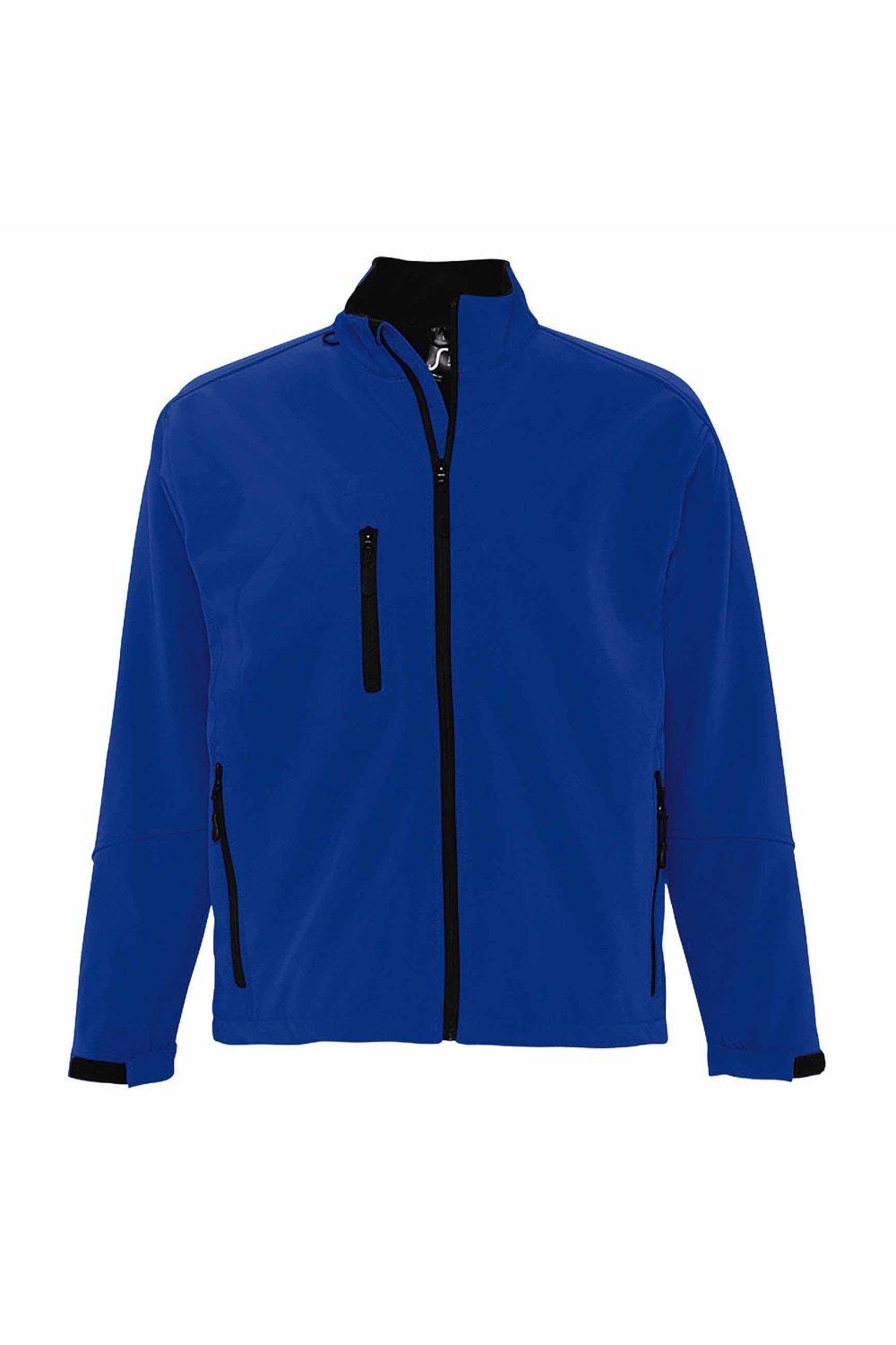 Куртка Relax Soft Shell (дышащая, ветрозащитная и водостойкая) SOL'S, синий