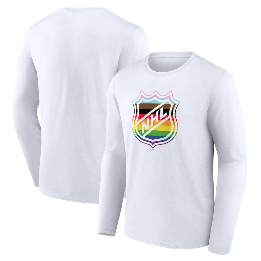 

Футболка с длинным рукавом Fanatics Branded Nhl Logo, белый