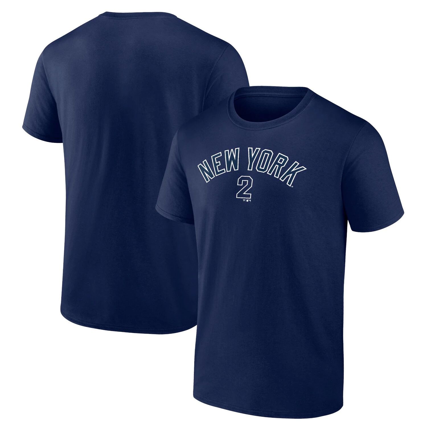 Мужская темно-синяя футболка Fanatics с именем и номером игрока команды Derek Jeter New York Yankees