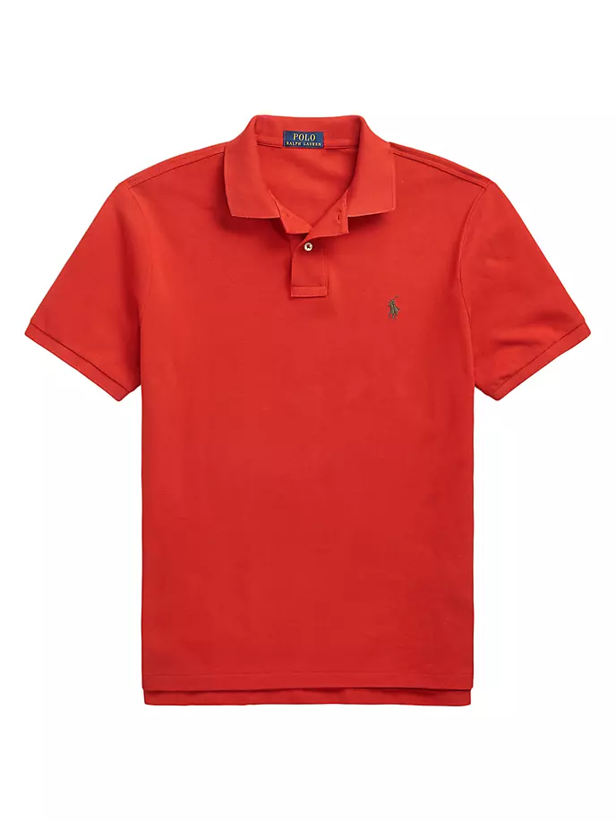 

Базовая рубашка-поло в сетку Polo Ralph Lauren, цвет orange