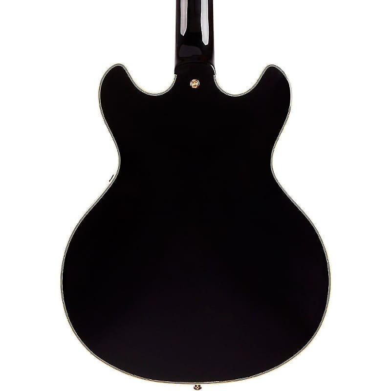 

Электрогитара D'Angelico Excel Mini DC Semi-Hollow Electric Guitar Black