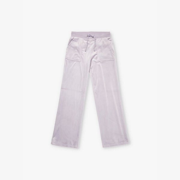 

Спортивные брюки из эластичного бархата Diamante 7-16 лет Juicy Couture, серый