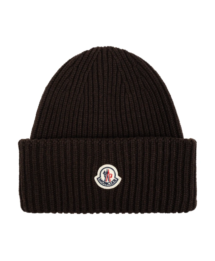 

Шерстяная шапка Moncler, коричневый