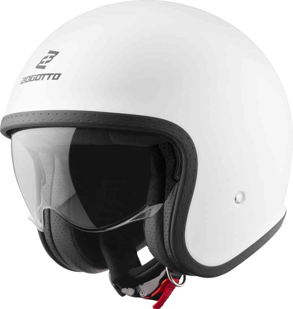 H589 Твердый реактивный шлем Bogotto, белый матовый