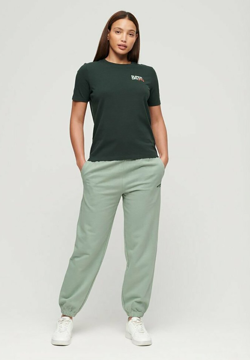 Спортивные штаны EMBROIDERED Superdry, цвет light jade green