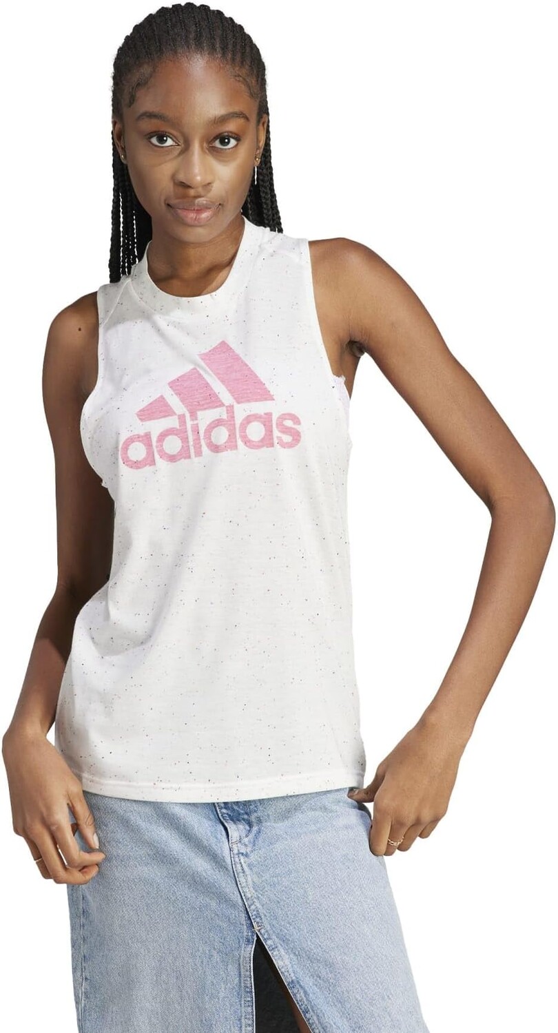 

Победители 3.0 Танк adidas, цвет White Melange/Pink Fusion