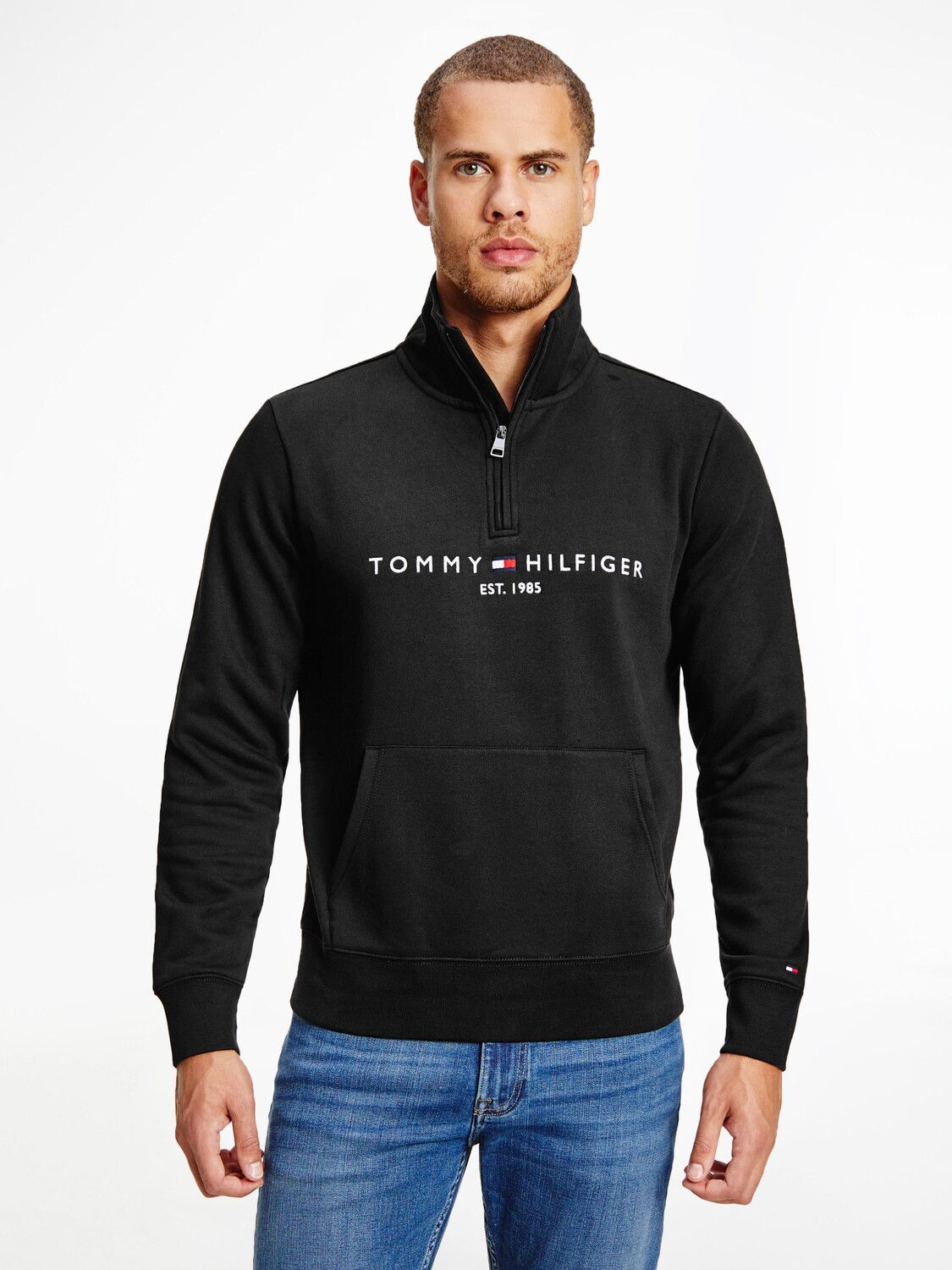 

Толстовка с воротником-стойкой Tommy Hilfiger, черный