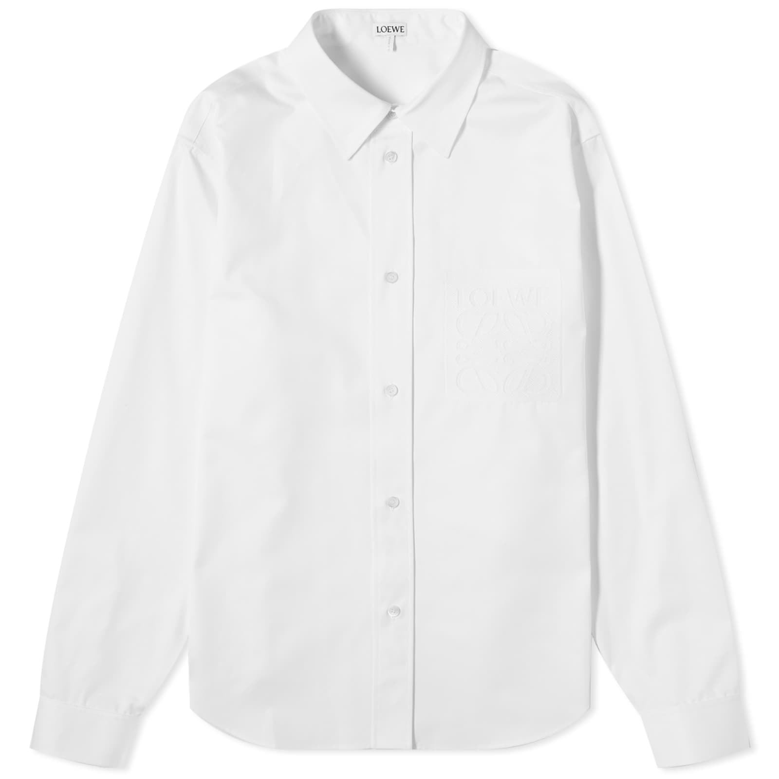 Рубашка Loewe Anagram Pocket, белый