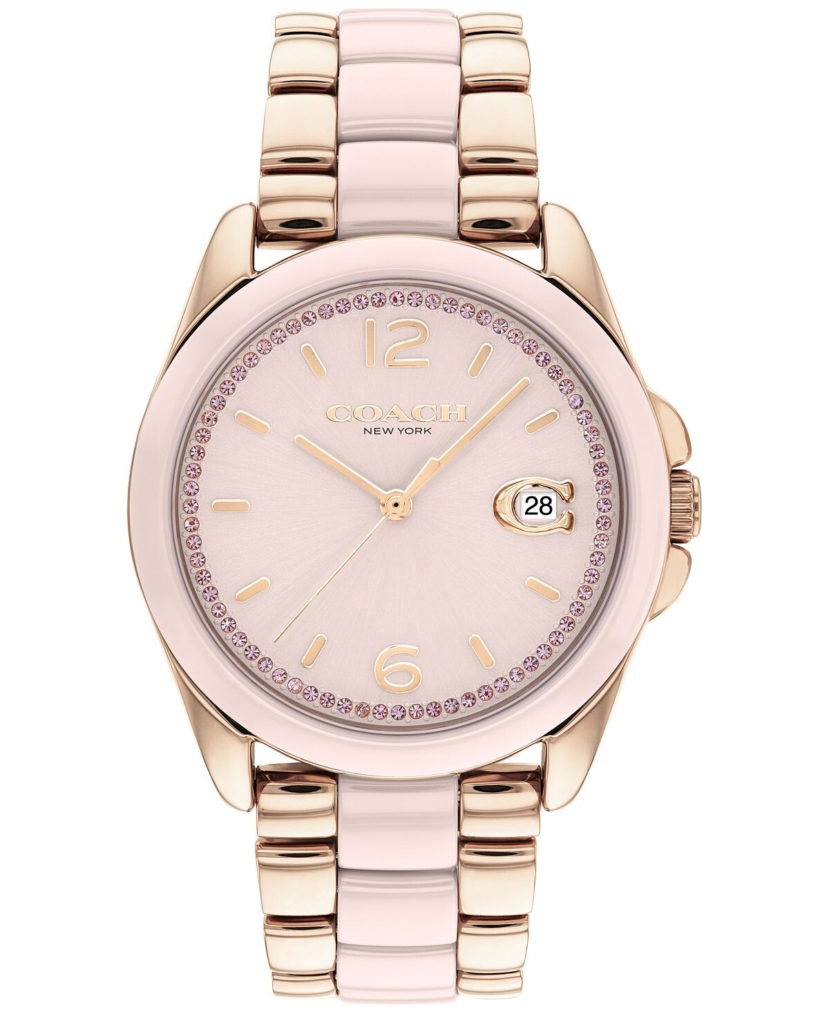 

Женские часы Greyson Blush с керамическим браслетом, 36 мм COACH