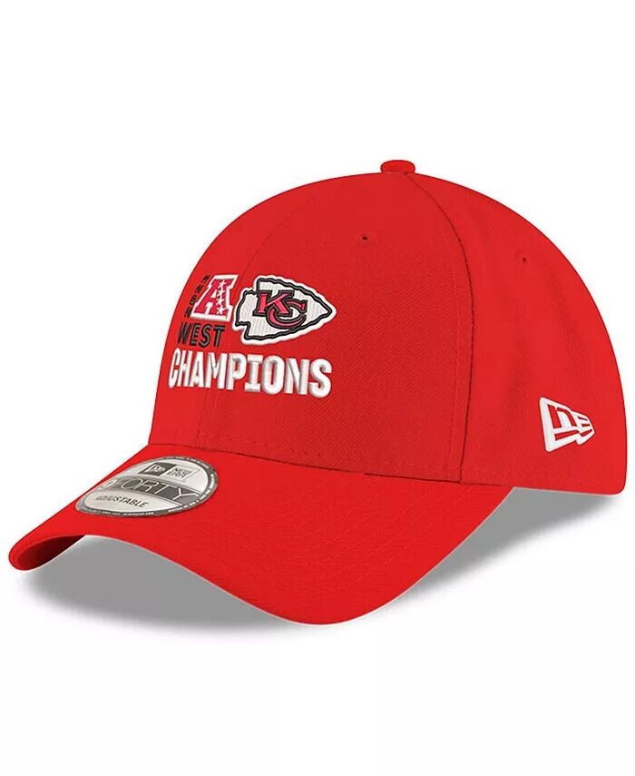 

Мужская красная регулируемая кепка Kansas City Chiefs 2023 AFC West Division Champions 9FORTY New Era, красный