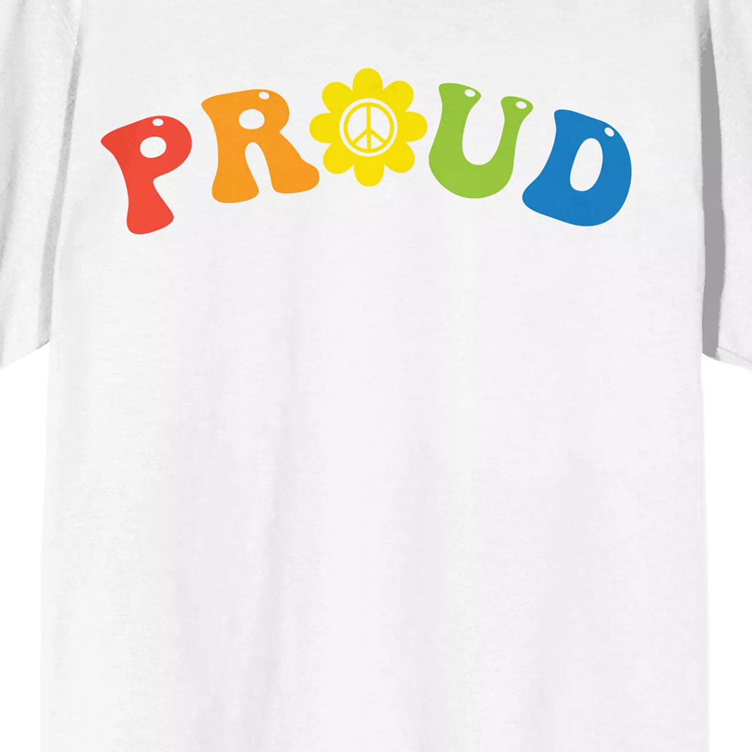 

Мужская футболка Pride Proud Rainbow с буквами Licensed Character