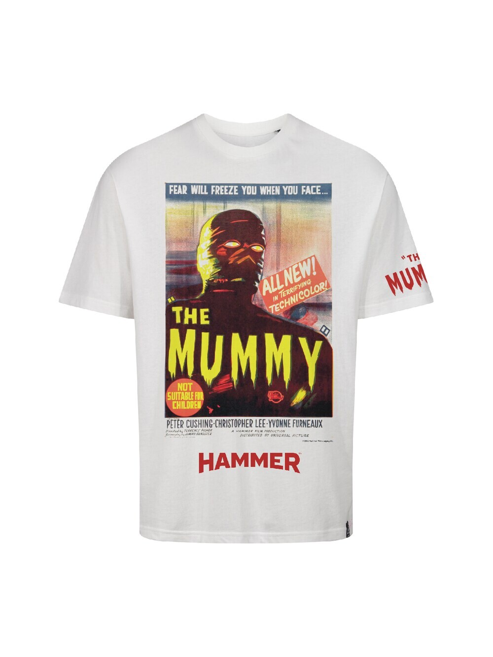 

Футболка Recovered Hammer Horror The Mummy, натуральный белый