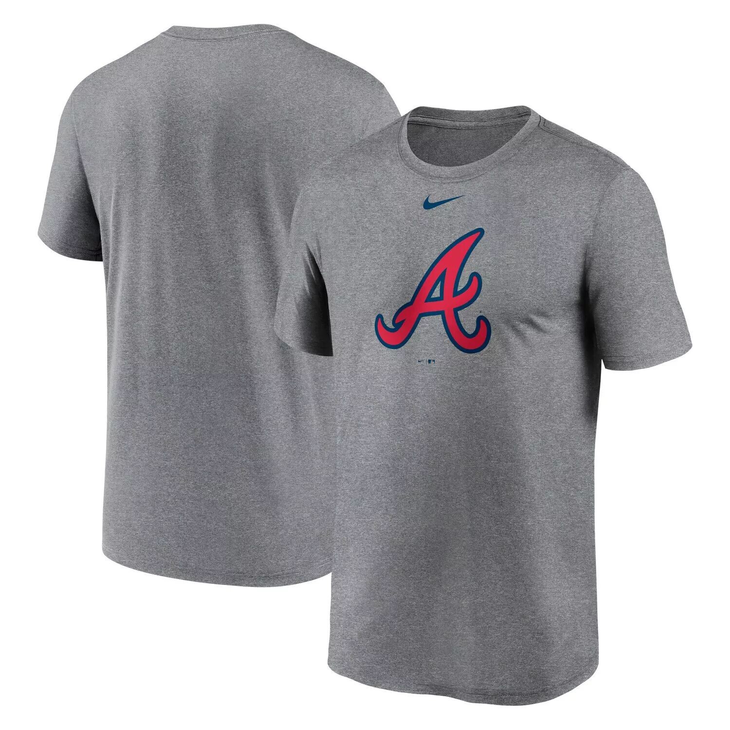 

Мужская футболка с логотипом Nike Heather Charcoal Atlanta Braves New Legend
