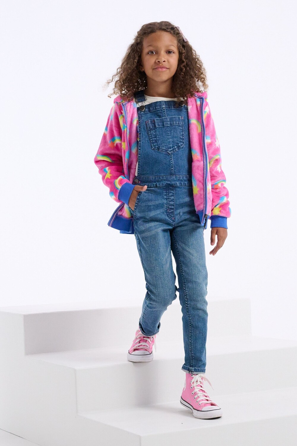 

Розовая флисовая куртка с капюшоном Shooting Stars Hatley, розовый