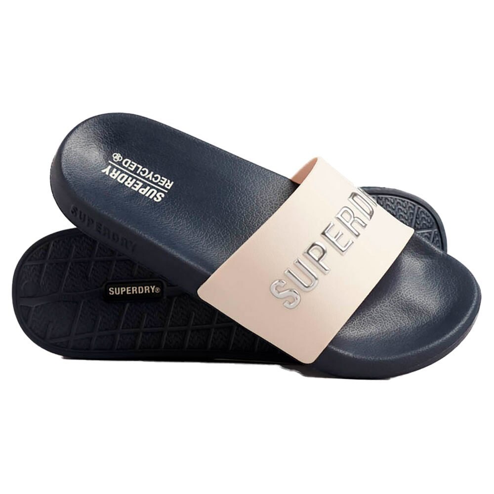

Шлепанцы Superdry Code Logo Vegan Pool, золотой