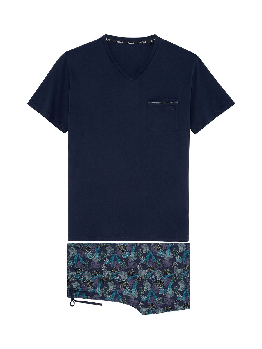 

Пижама HOM Short Pajamas Maldives, темно-синий