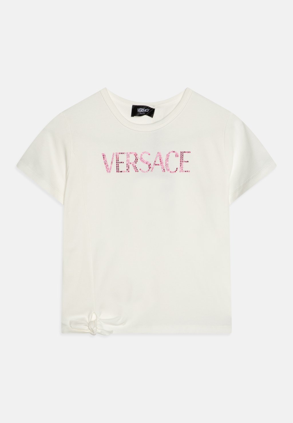 

Футболка с принтом Logo Versace, цвет bianco/rosa