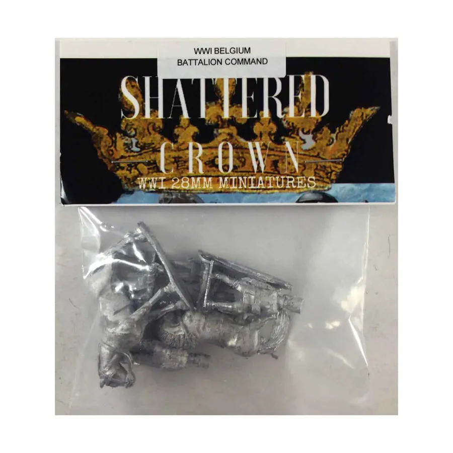 

Командование батальона Бельгии, WWI Shattered Crown Miniatures - Belgium (28mm)