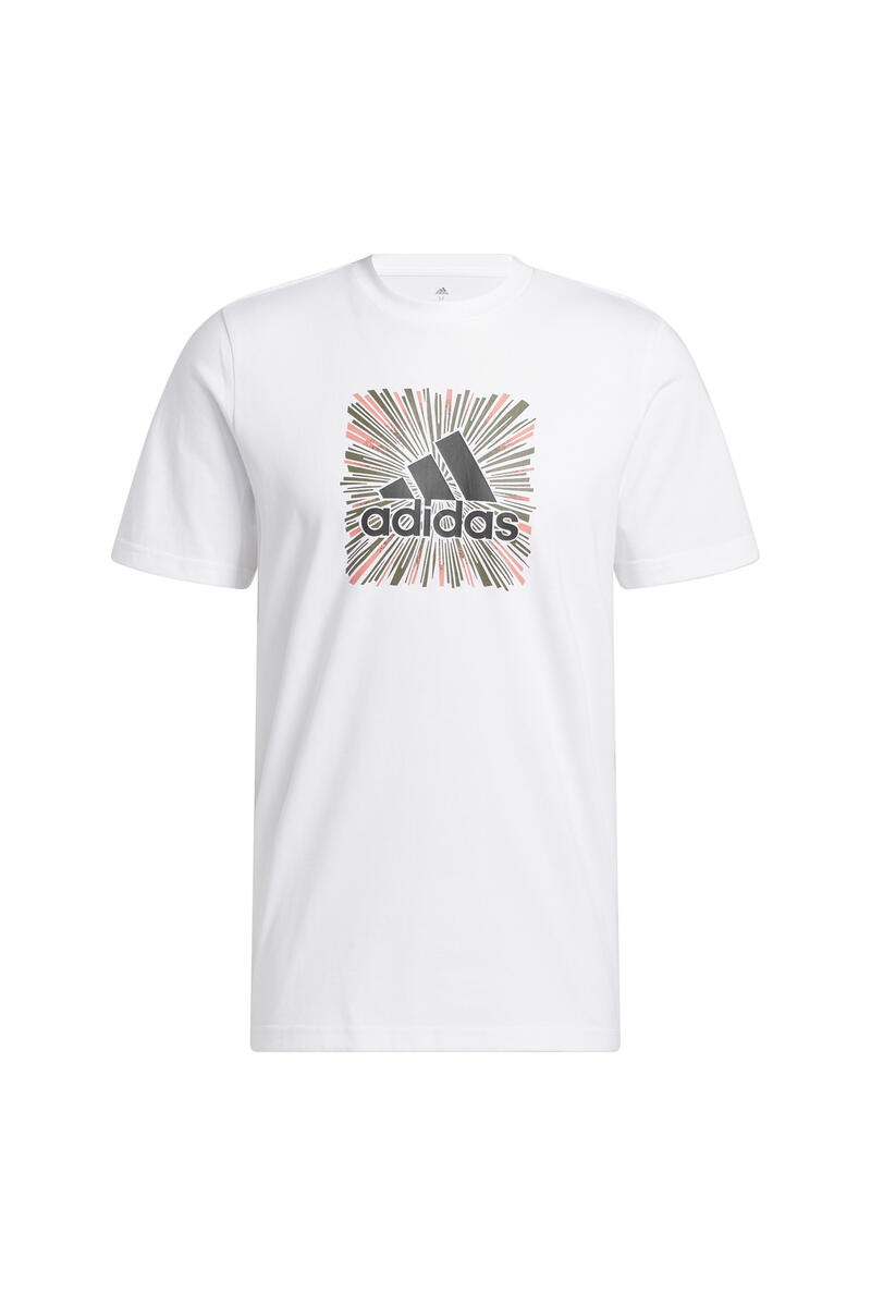 Мужская футболка с коротким рукавом Adidas, белый фотографии