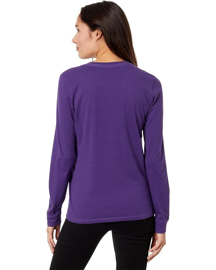 

Футболка Life is Good Let It Snow Mug Long Sleeve Crusher Tee, цвет Deep Purple