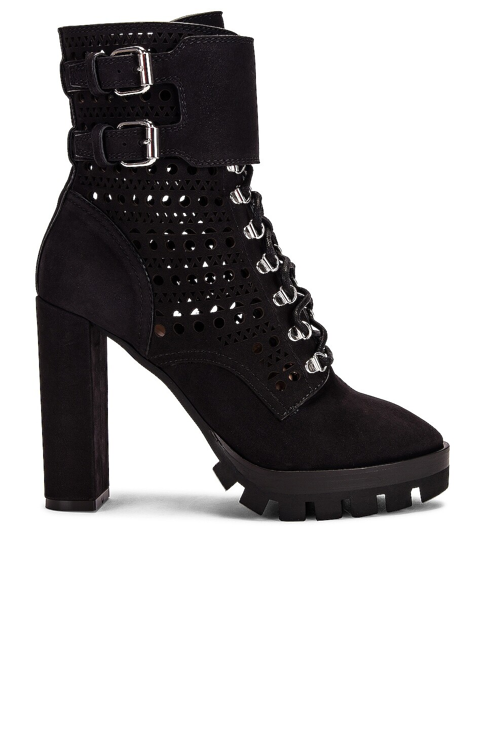 

Ботинки Alaïa Perforated Militarys, нуар