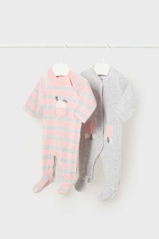 

Комплект комбинезонов в упаковке из 2 шт. Mayoral Newborn, розовый