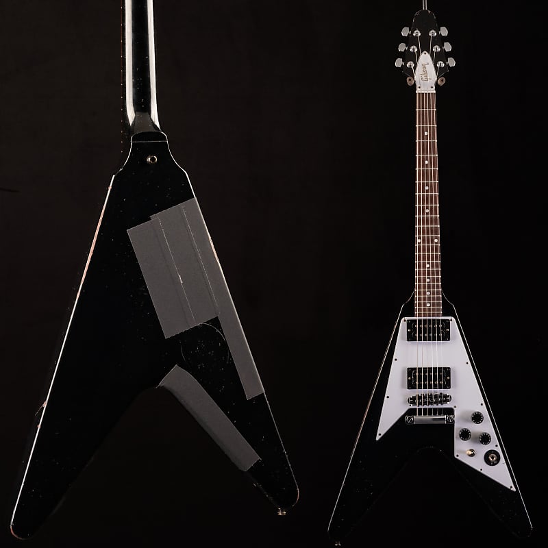 Электрогитара Gibson Kirk Hammett 1979 Flying V Ebony 173