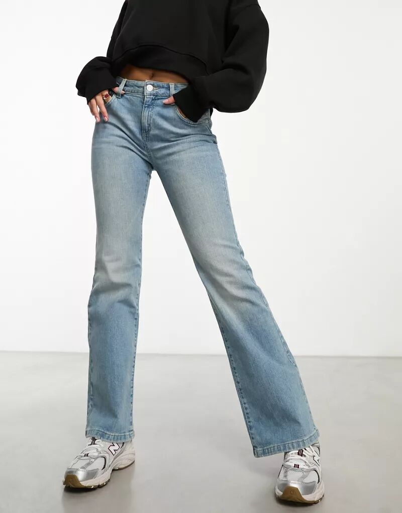 Расклешенные джинсы Cotton On цвета индиго в стиле ретро Cotton:On джинсовый комбинезон в стиле ретро cotton on cotton on