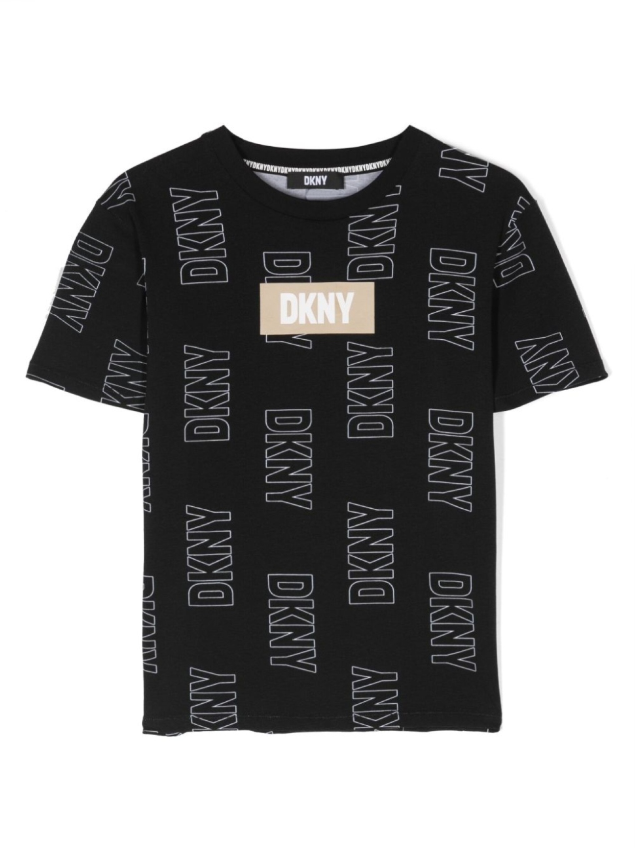 

DKNY футболка с логотипом, черный