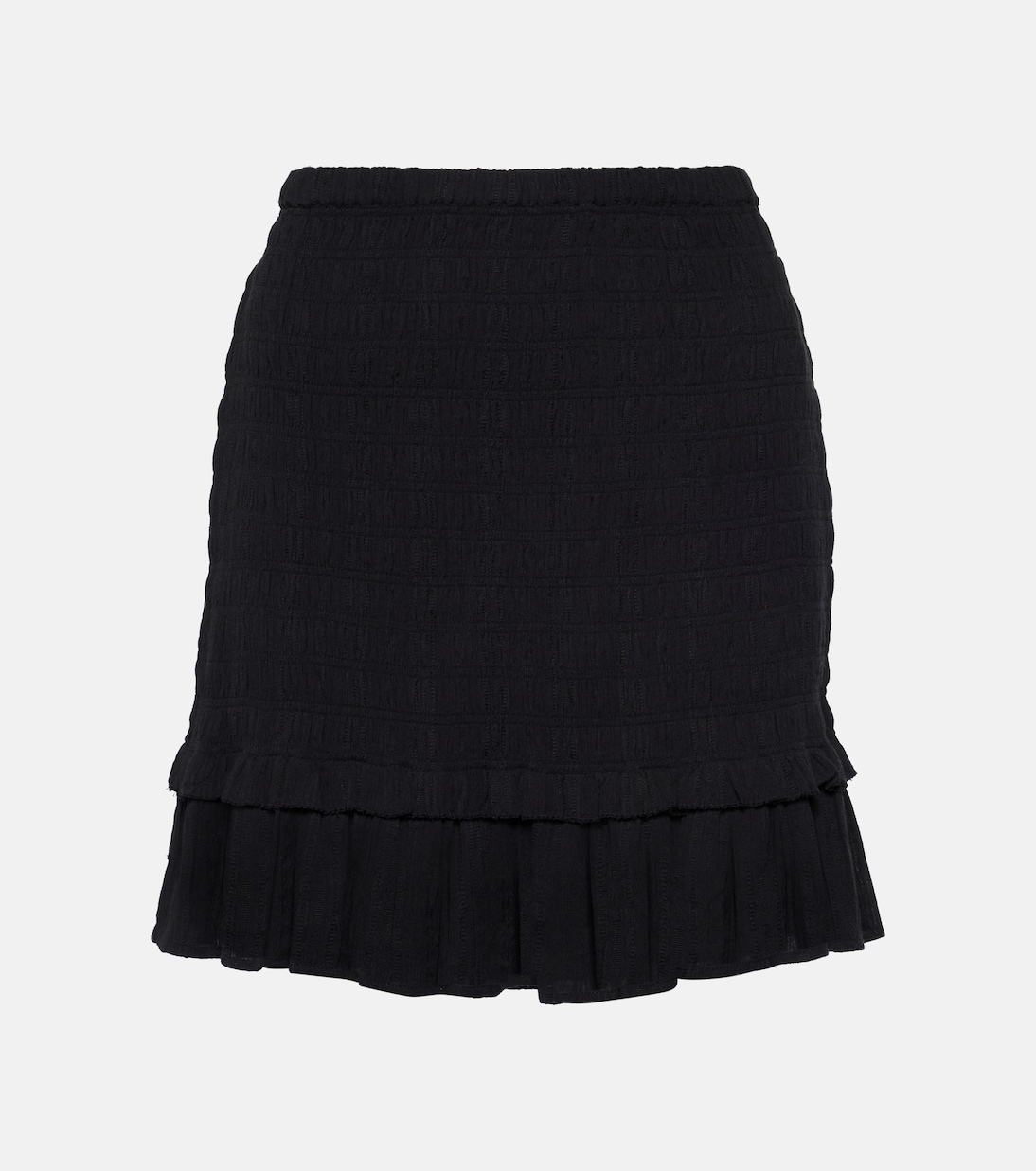 Мини-юбка dorela со сборками Marant Etoile, черный мини юбка с цветочным принтом marant etoile черный