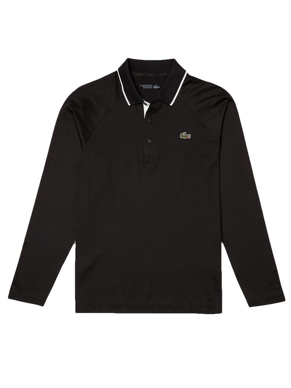 

Ультрасухая рубашка поло с длинными рукавами и логотипом Lacoste, черный